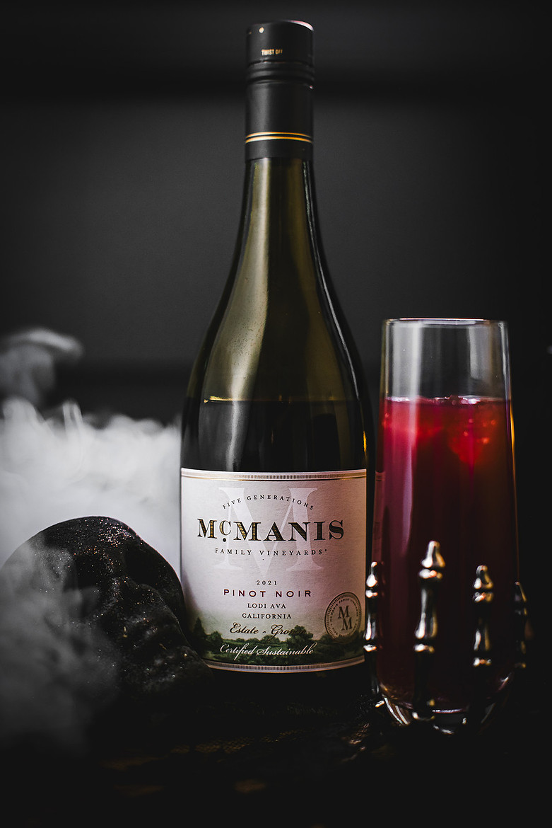 McManis Family Vineyard wines Halloween spooky shot by ShootAnyAngle.com Media