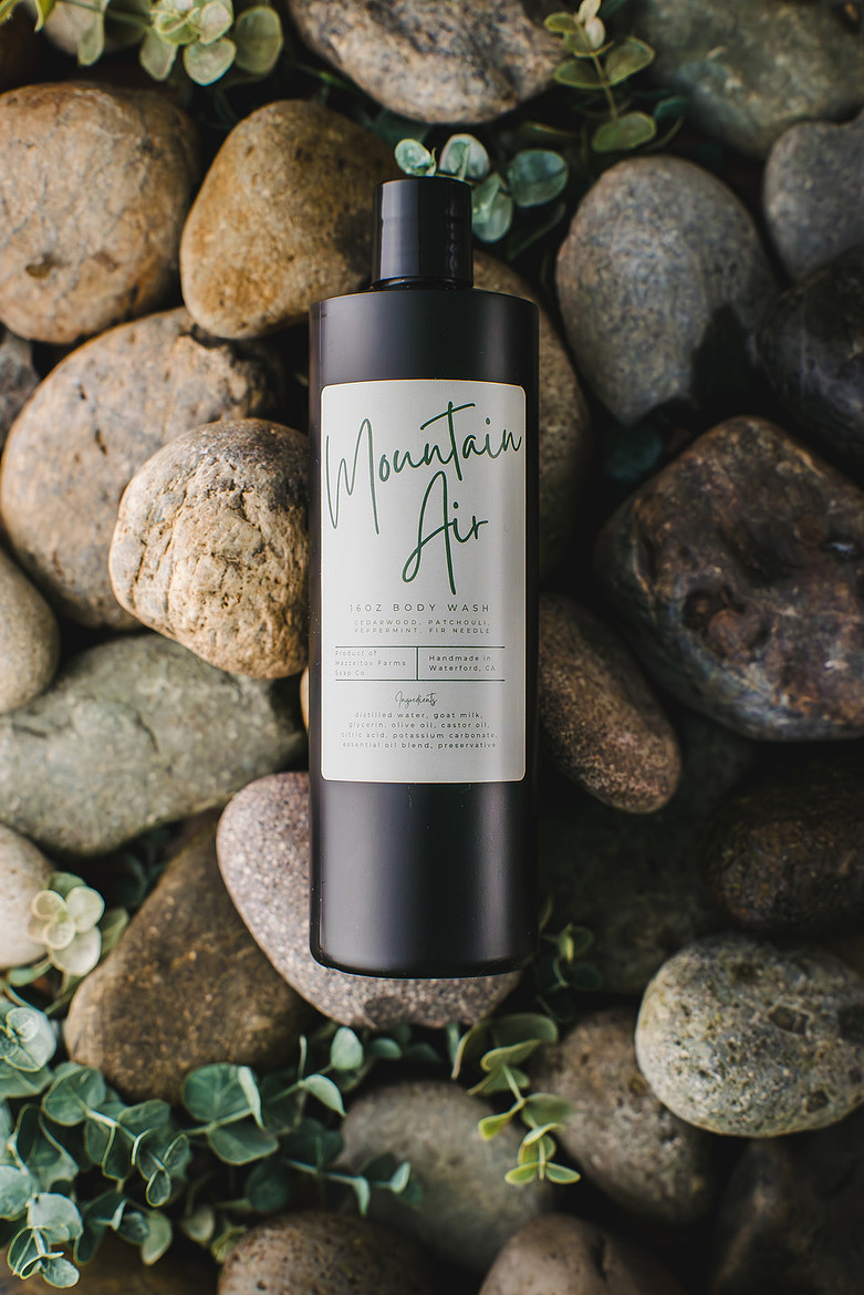Mazzeltov Farm Soap body wash, shot by content creator ShootAnyAngle.com Media