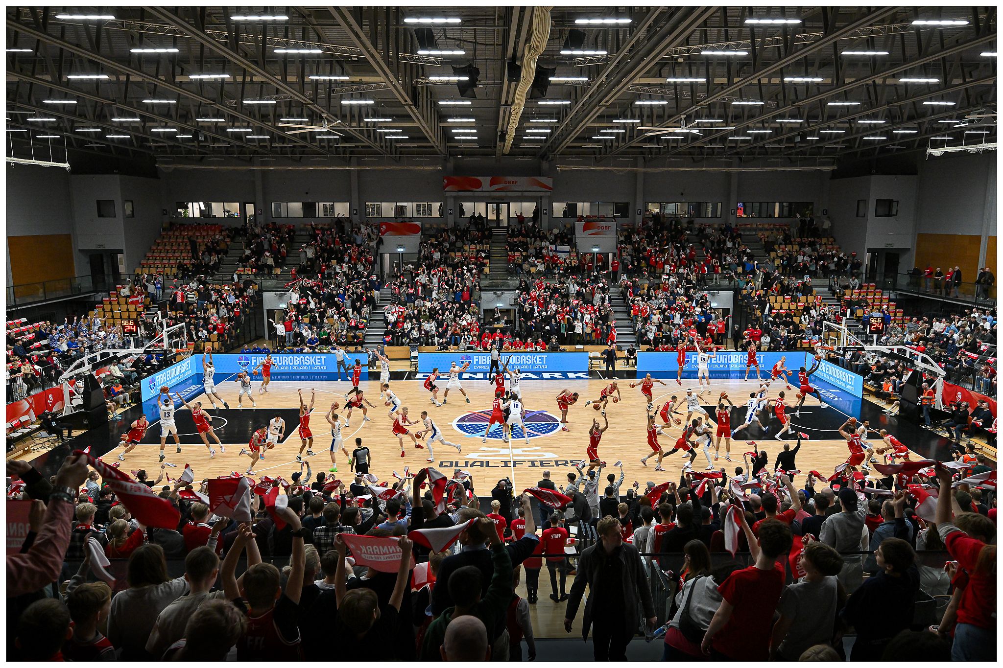 EuroBasket Denmark vs Finland Timelapse 