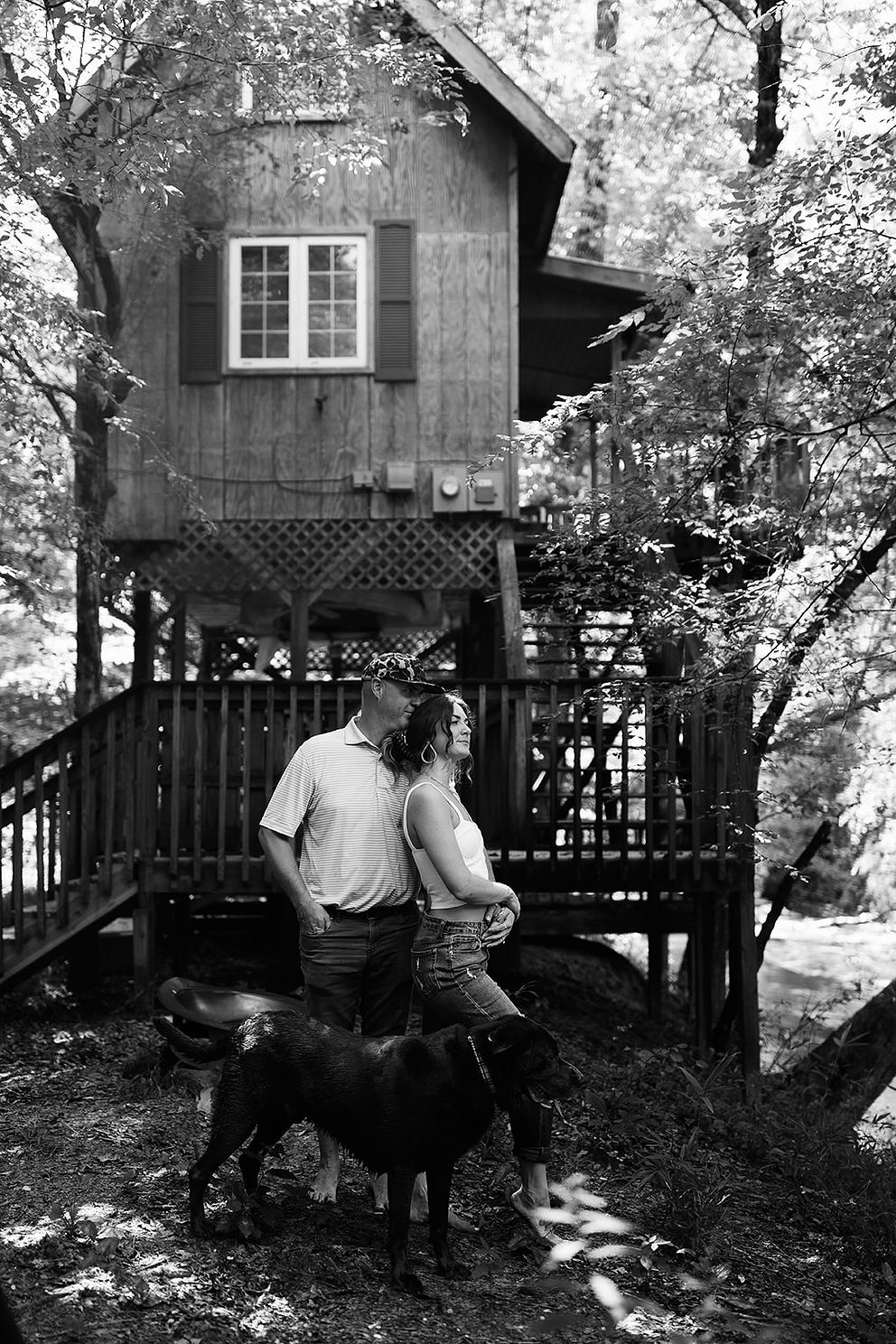 Hailey and Trey  In their treehouse