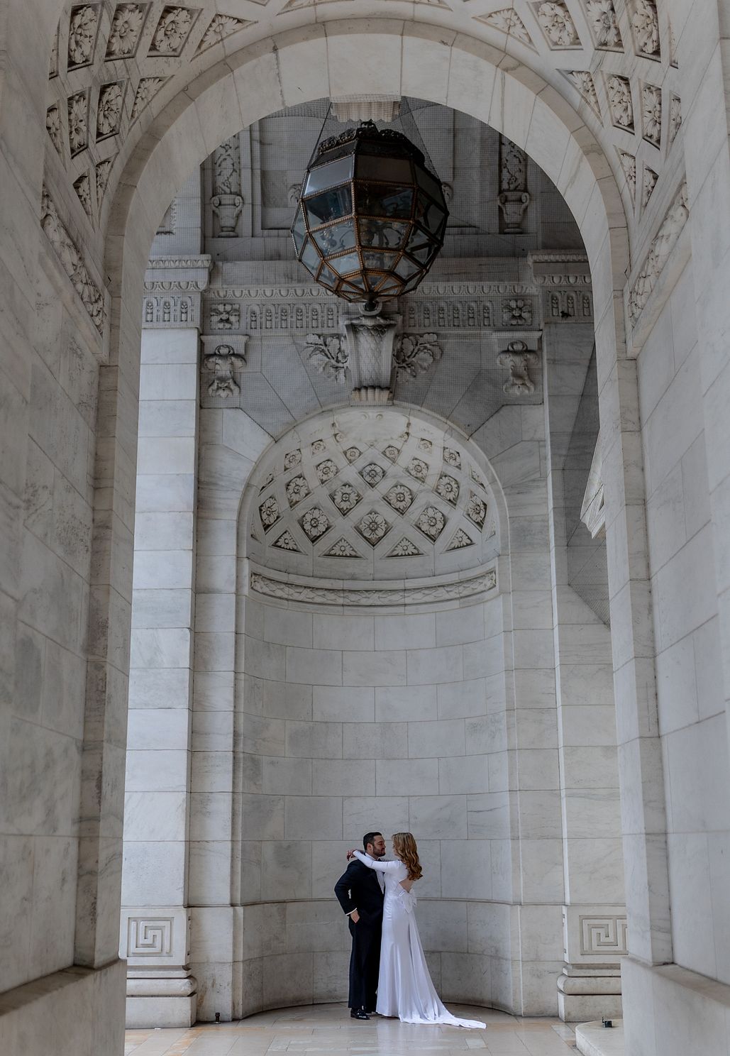 NYC public library elopement photographer