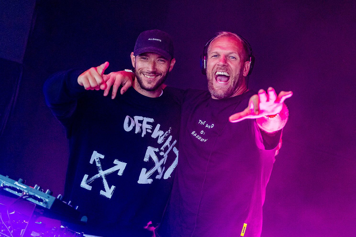 James Haskell, former rugby star, DJs at UK festival, energizing the crowd with electrifying beats.
