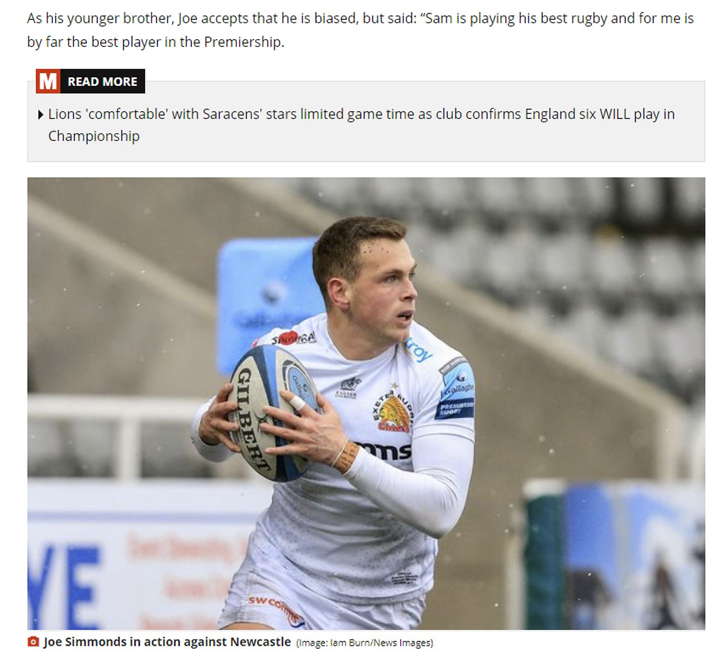 Joe Simmonds - Mirror Online