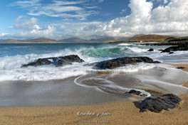 Bagh Steinigidh Blue Skies Isle of Harris