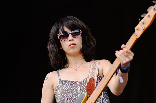 concert photography by Mara Robinson featuring Yuck bassist Mari