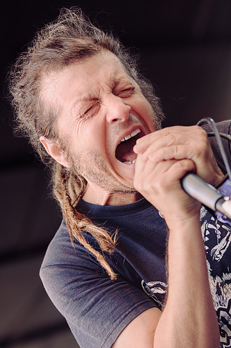 Music photo featuring singer Keith Morris of OFF! band; Black Fl