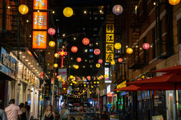 NYC Chinatown Stree Night