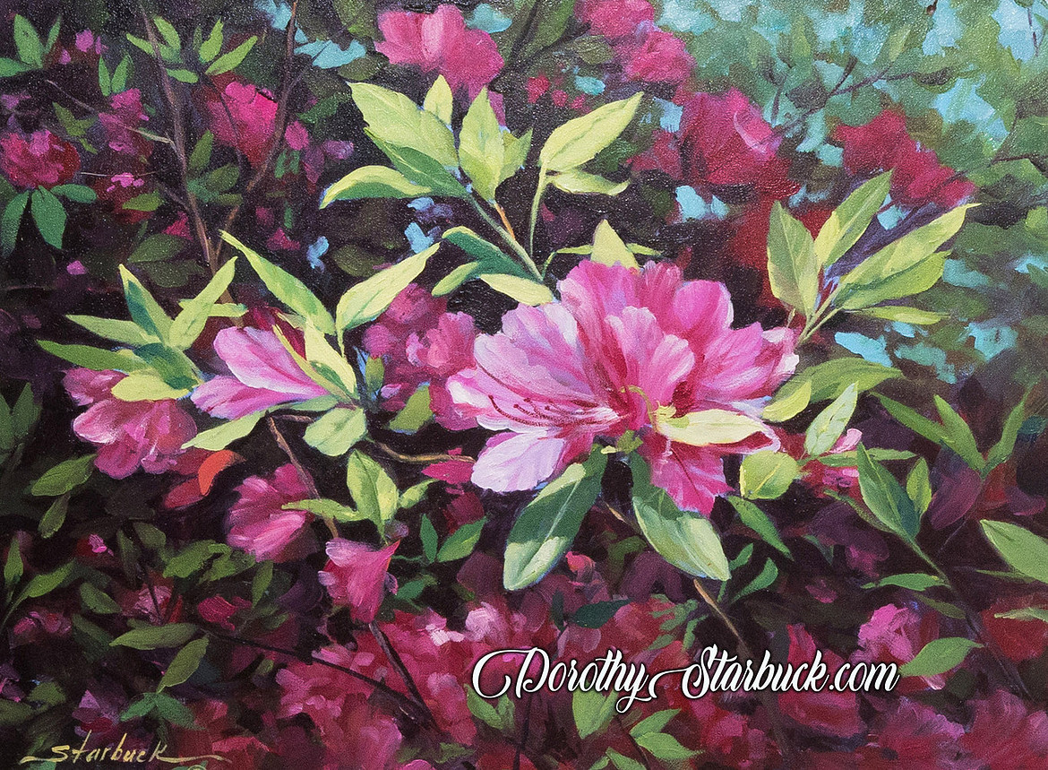 Azaleas on board 12x16 Framed WEB.jpg