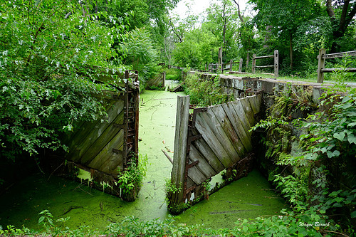 Union Canal Lock Open