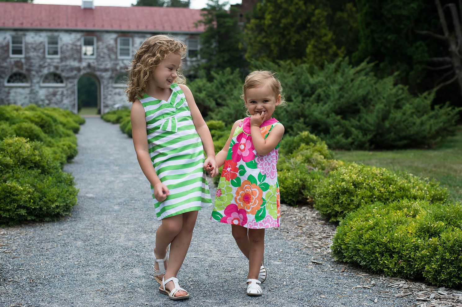 sisters laughing together