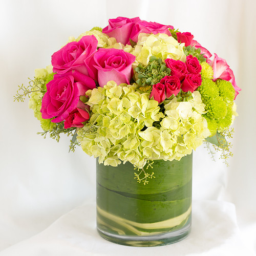 Spray Roses and Hydrangreas