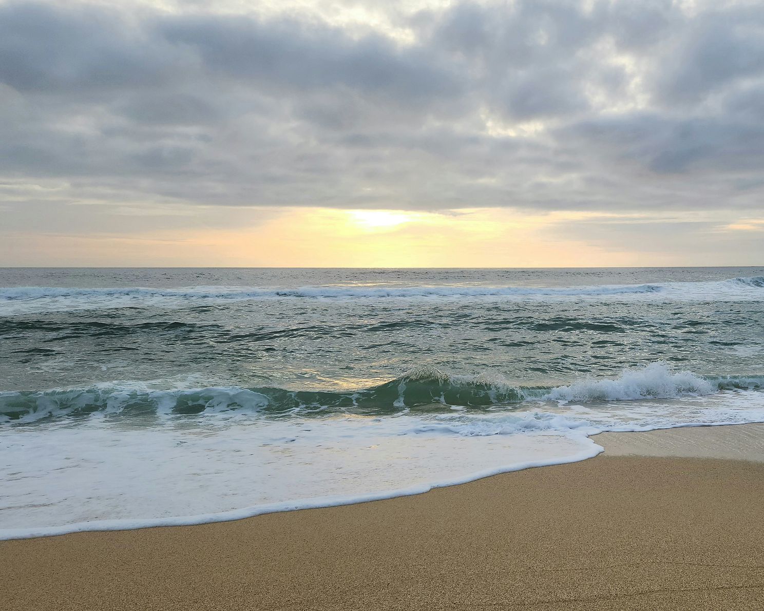California beach sunset