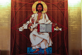An icon of Christ the Prince of Peace by the Mexican monk Fray Gabriel Chvez de la Mora