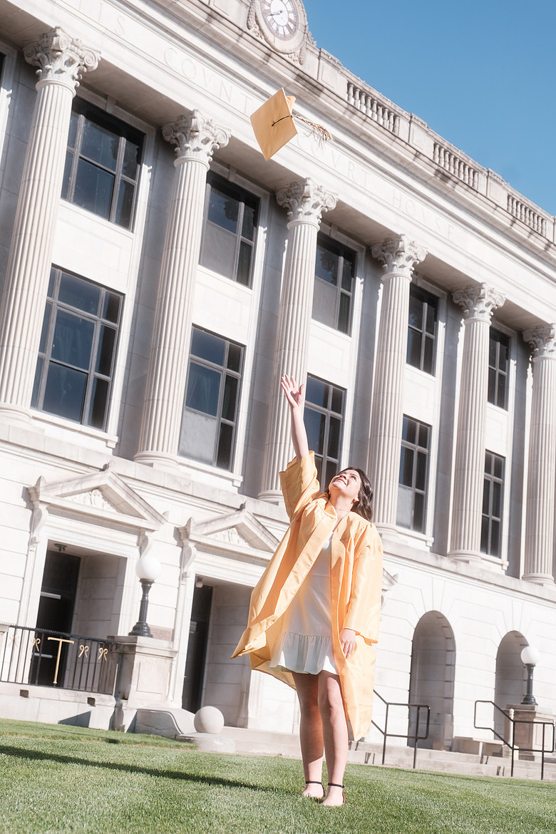 Senior photo downtown sedalia missouri graduation