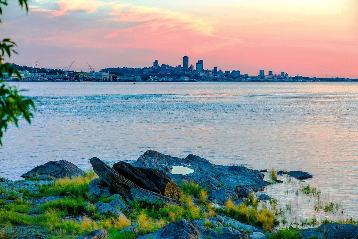 Quebec City from Ile d Orleans