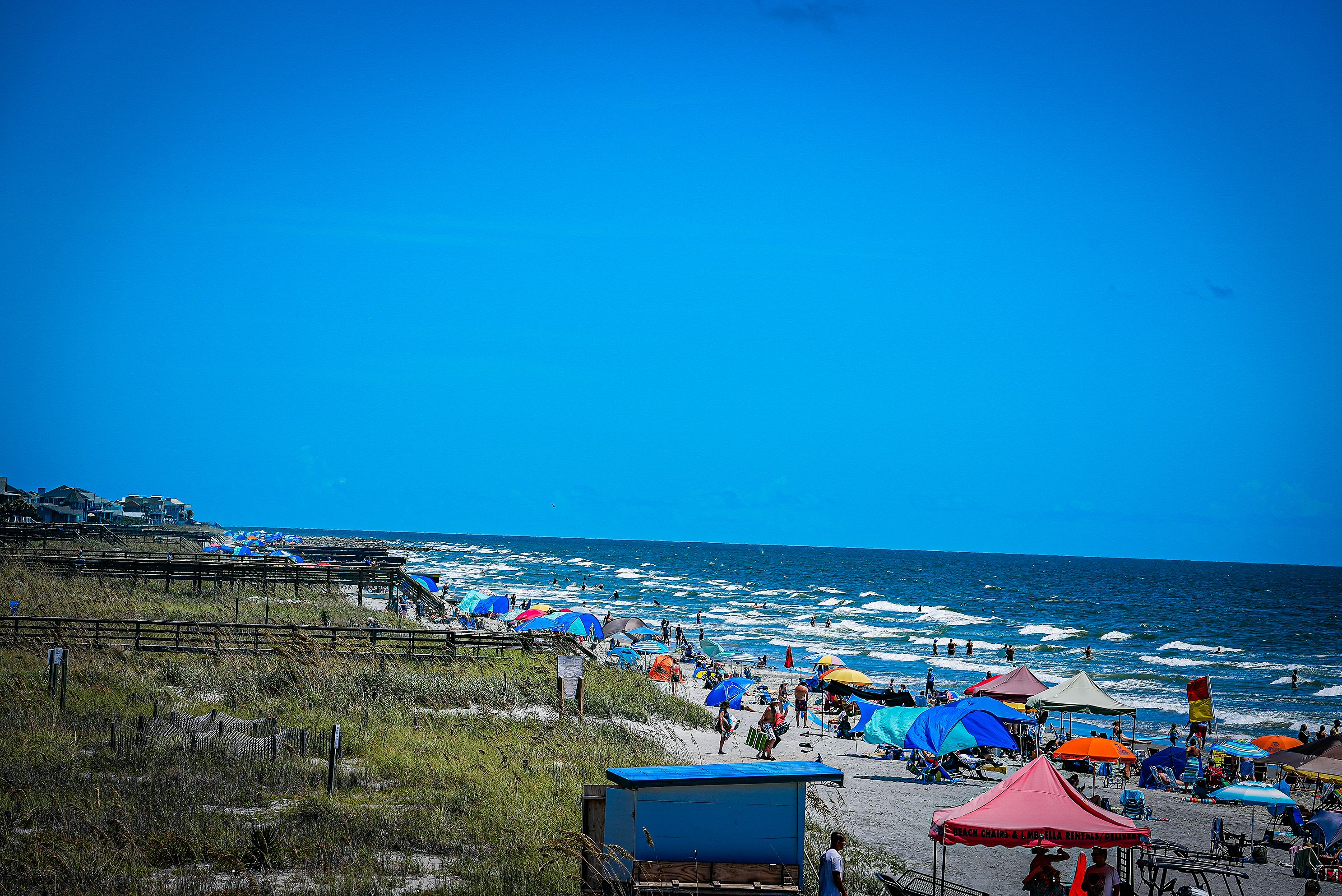 The ocean and beach in south Carolina, Charleston