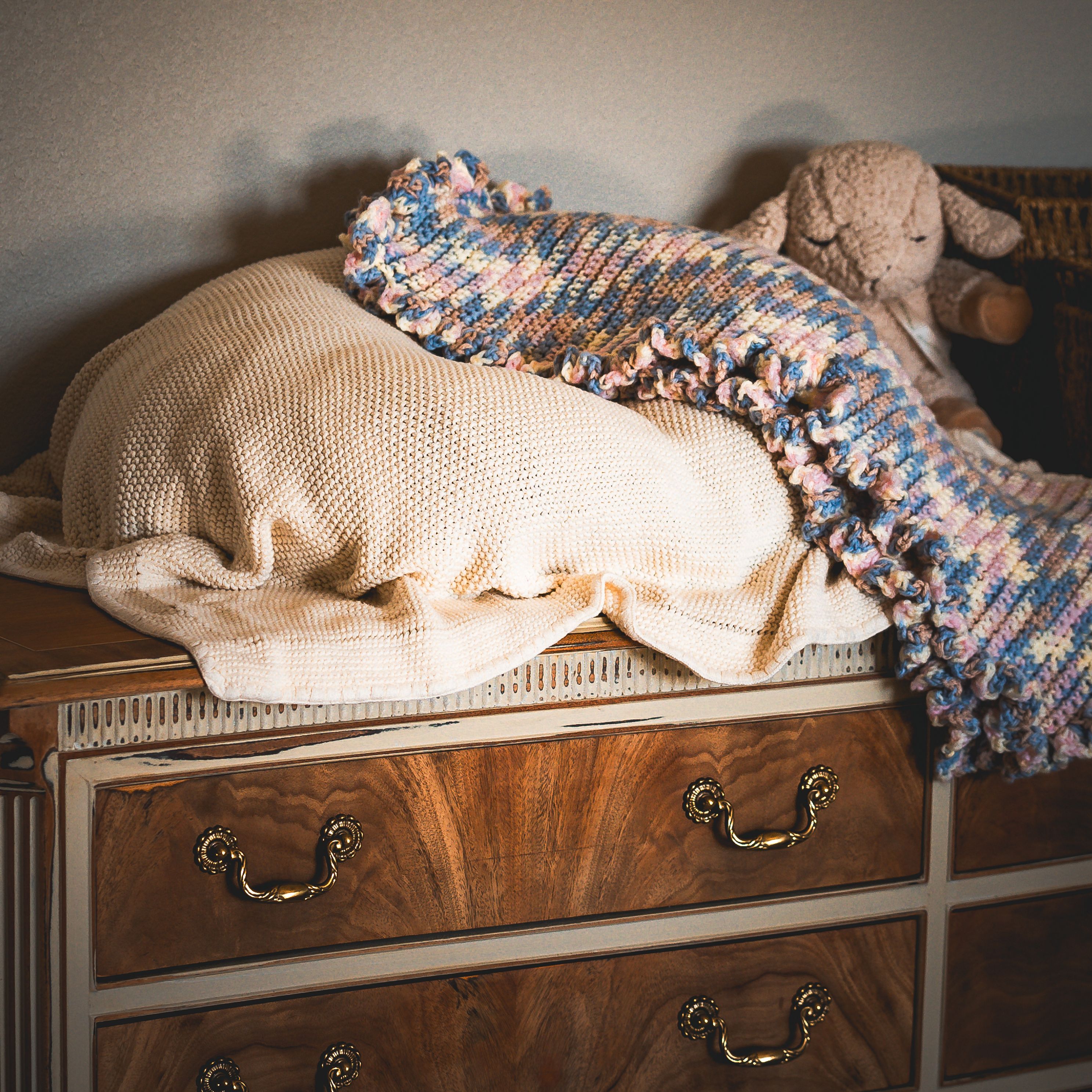 Beautiful setup for a newborn baby photo shoot