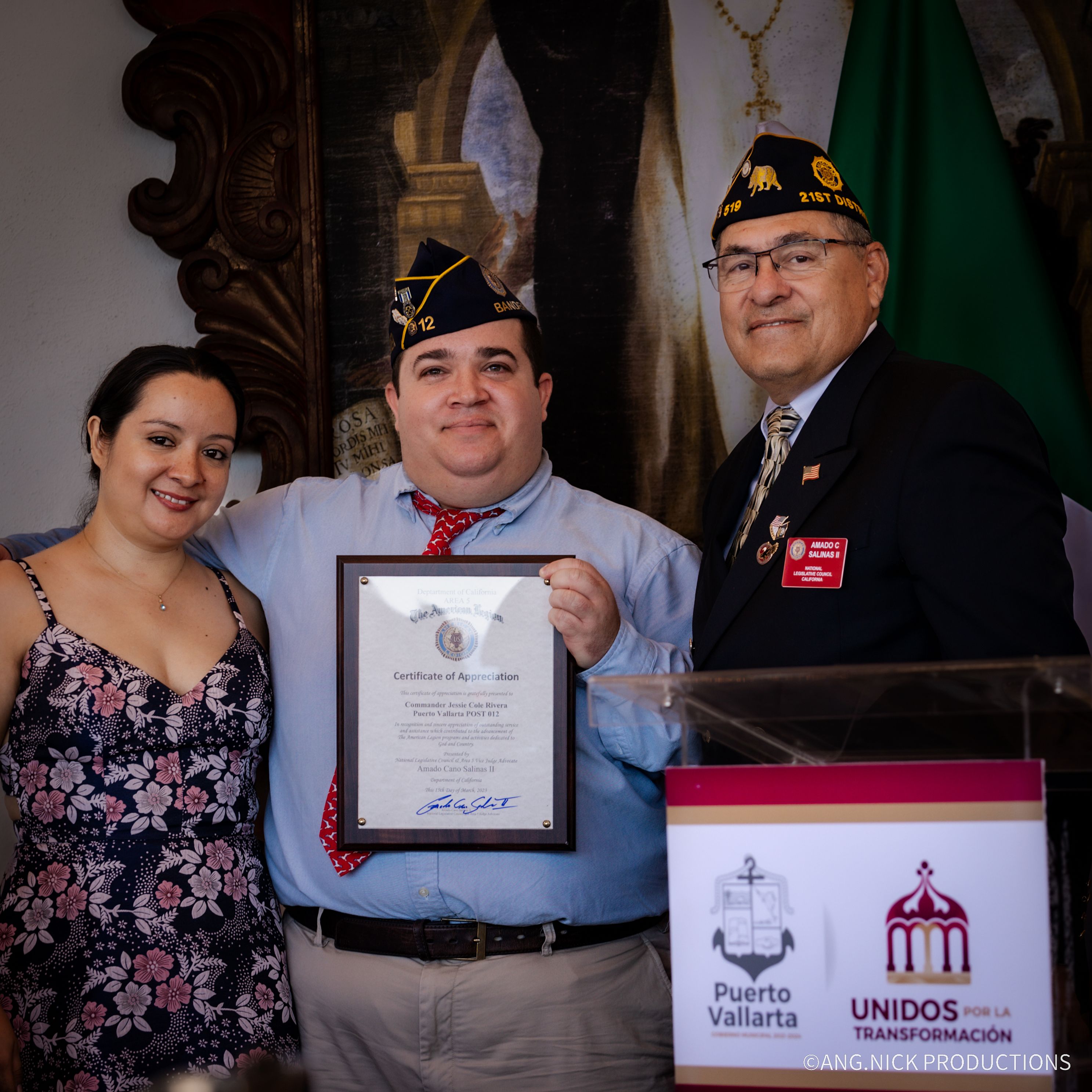 American Legion Award Ceremony, Mexico