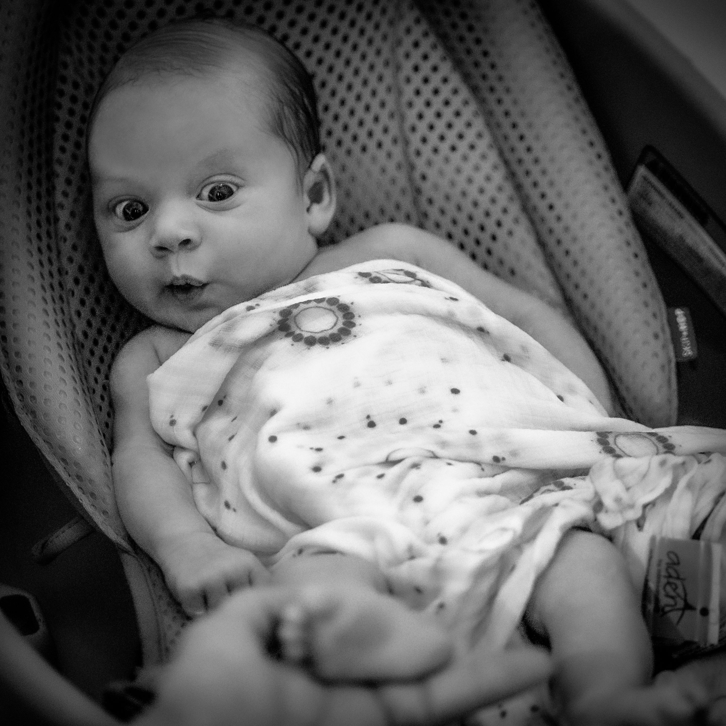 Newborn baby bath photo