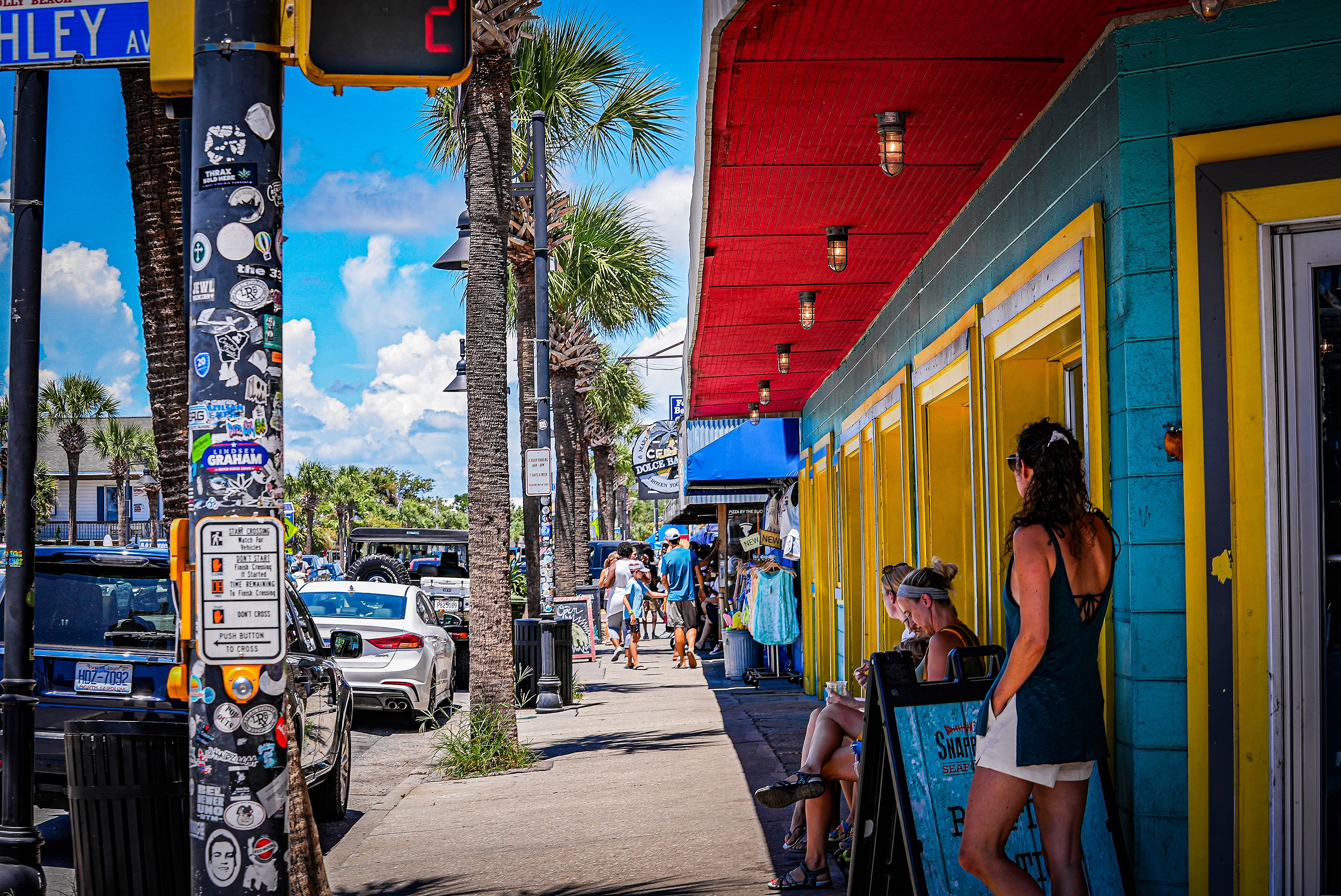 Sidewalk view at Folly Beach