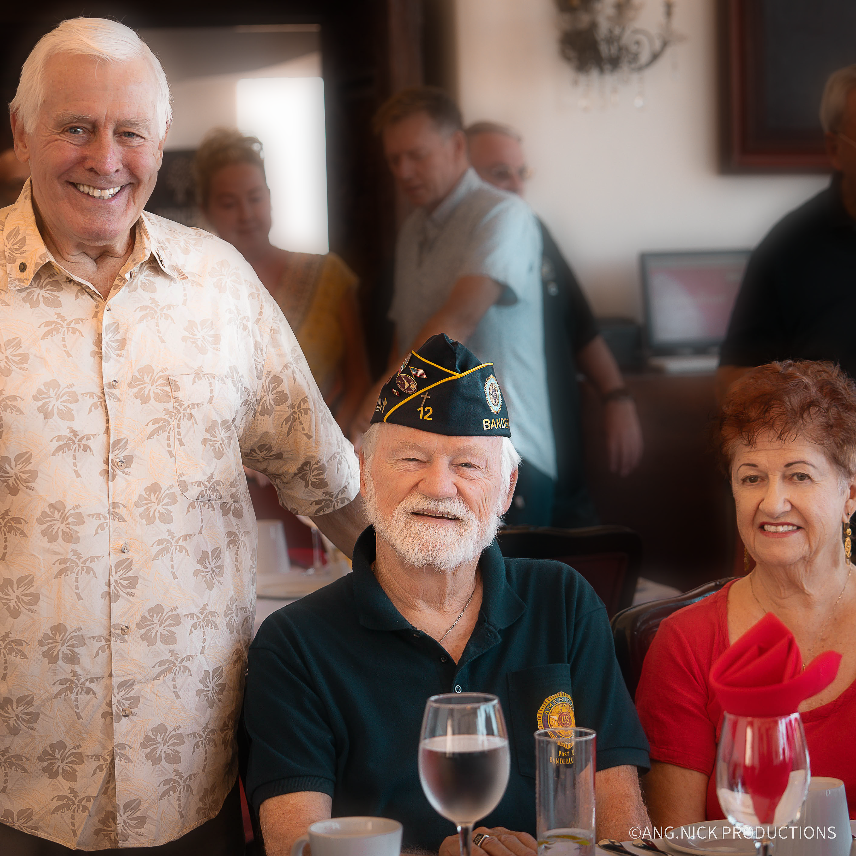 Guests enjoying a mexican fundraiser