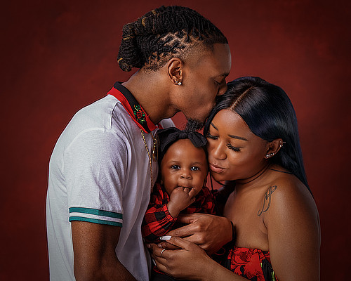 Black family portrait family photographer G Photography by G Arlington Texas.jpg