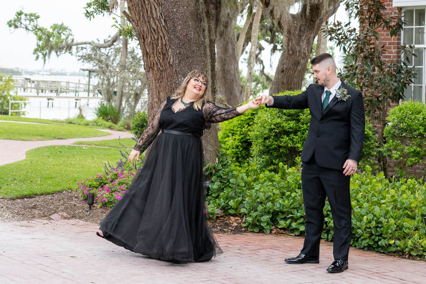 first dance for couple at Bay Preserve at Osprey