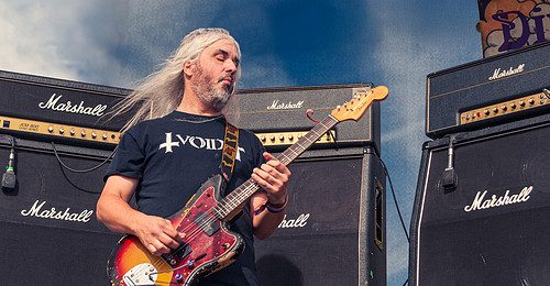 Music photography featuring J Mascis of Dinosaur Jr at Riot Fest