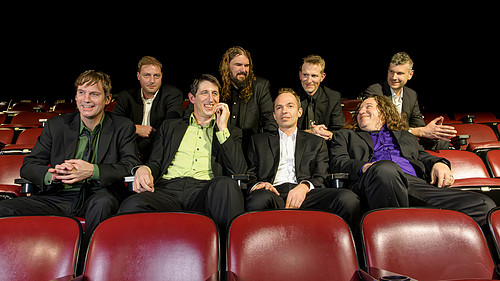 Band photo featuring The Boys From The County Hell by Akron photographer Mara Robinson