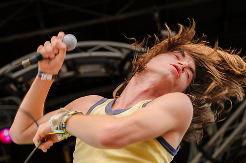 Concert photography featuring Free Energy singer