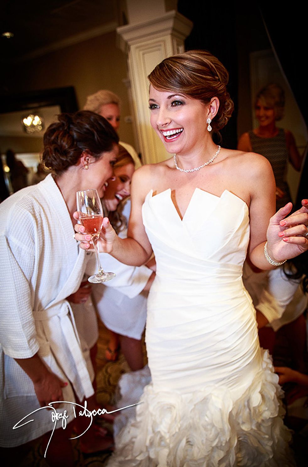 Oklahoma Bride getting ready on wedding day - Cole's Garden Oklahoma