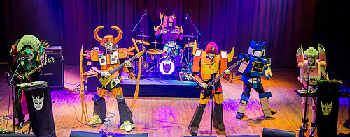 Concert photography of Cybertronic Spree Transformers band by Cleveland OH music photographer Mara Robinson