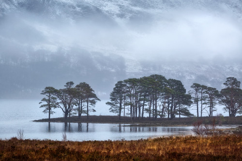Loch Maree Winter Mists Wester Ross Scotland