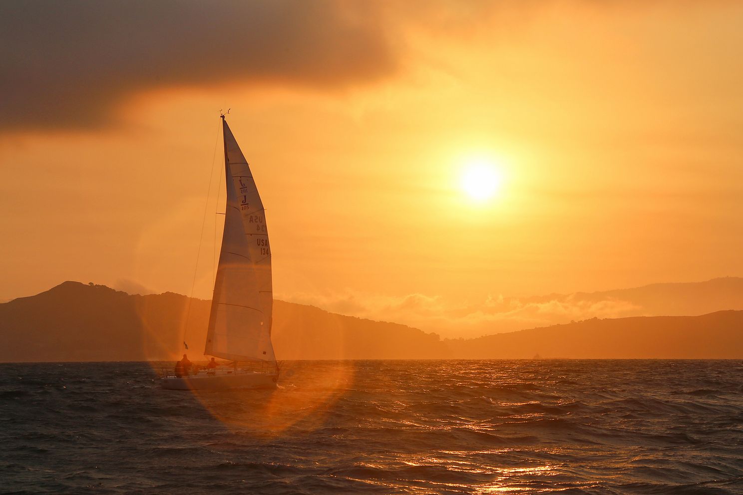 Sunset sail