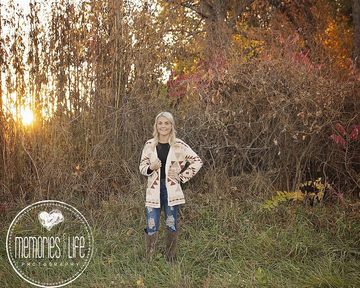Senior taken by Memories for Life Photography, LLC.