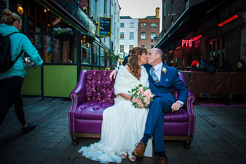 Elaine and Ivan Wedding Photograph, Fallon & Byrne, Dublin City.