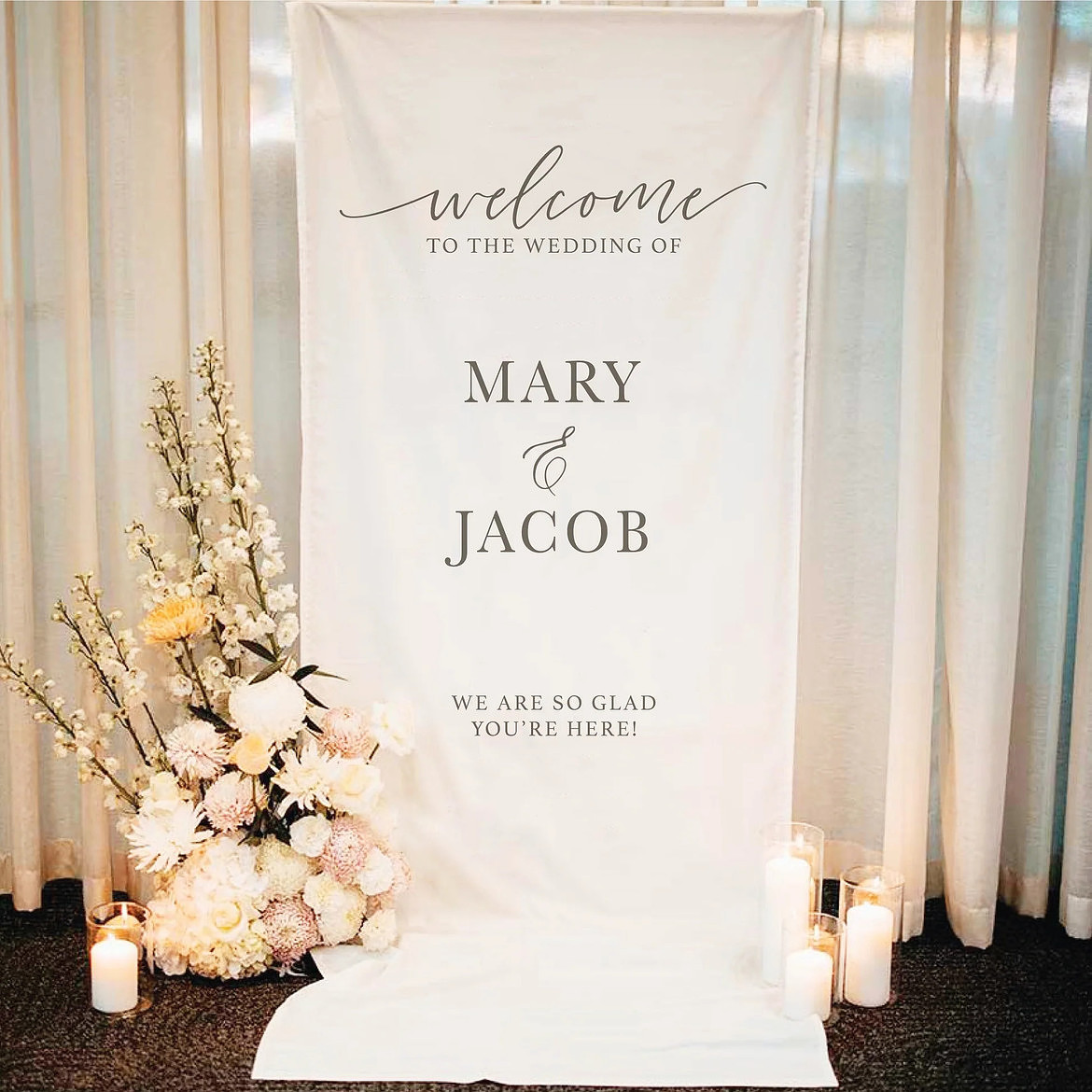 welcomesignWEDDINGBANNERFABRICWEDDINGWELCOMESIGNjpg
