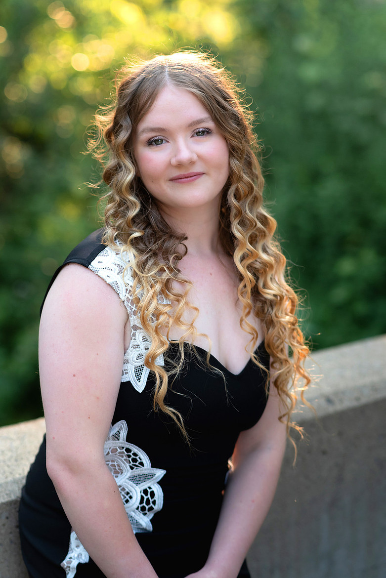 Timeless senior girl photoshoot in formal gown in Pittsburgh area