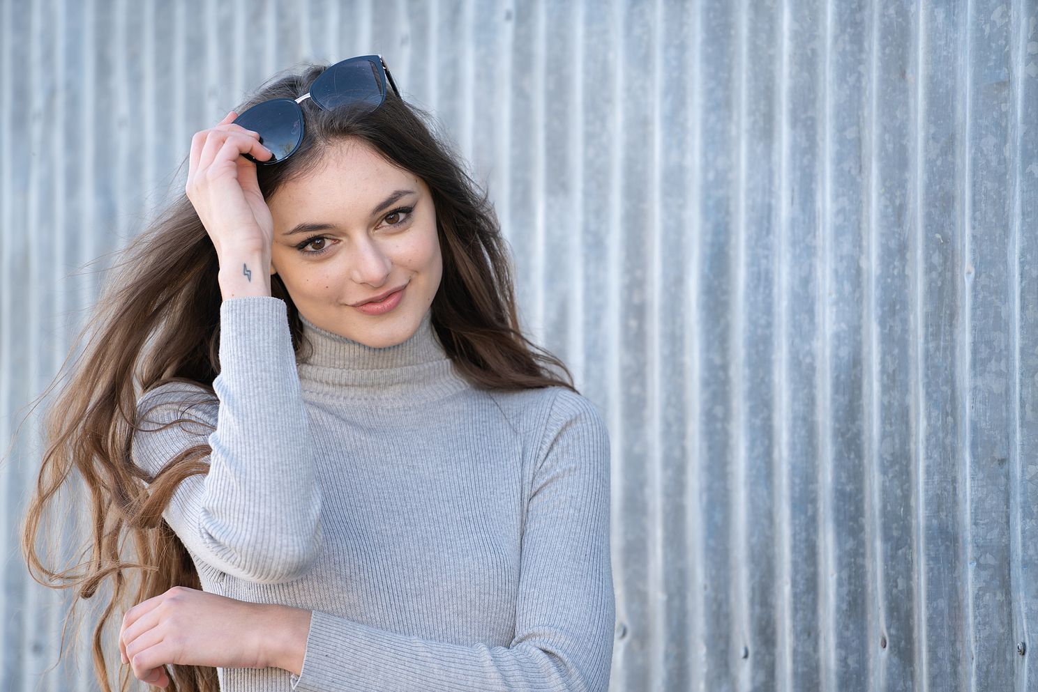 Senior photo of high school girl in Austin Texas