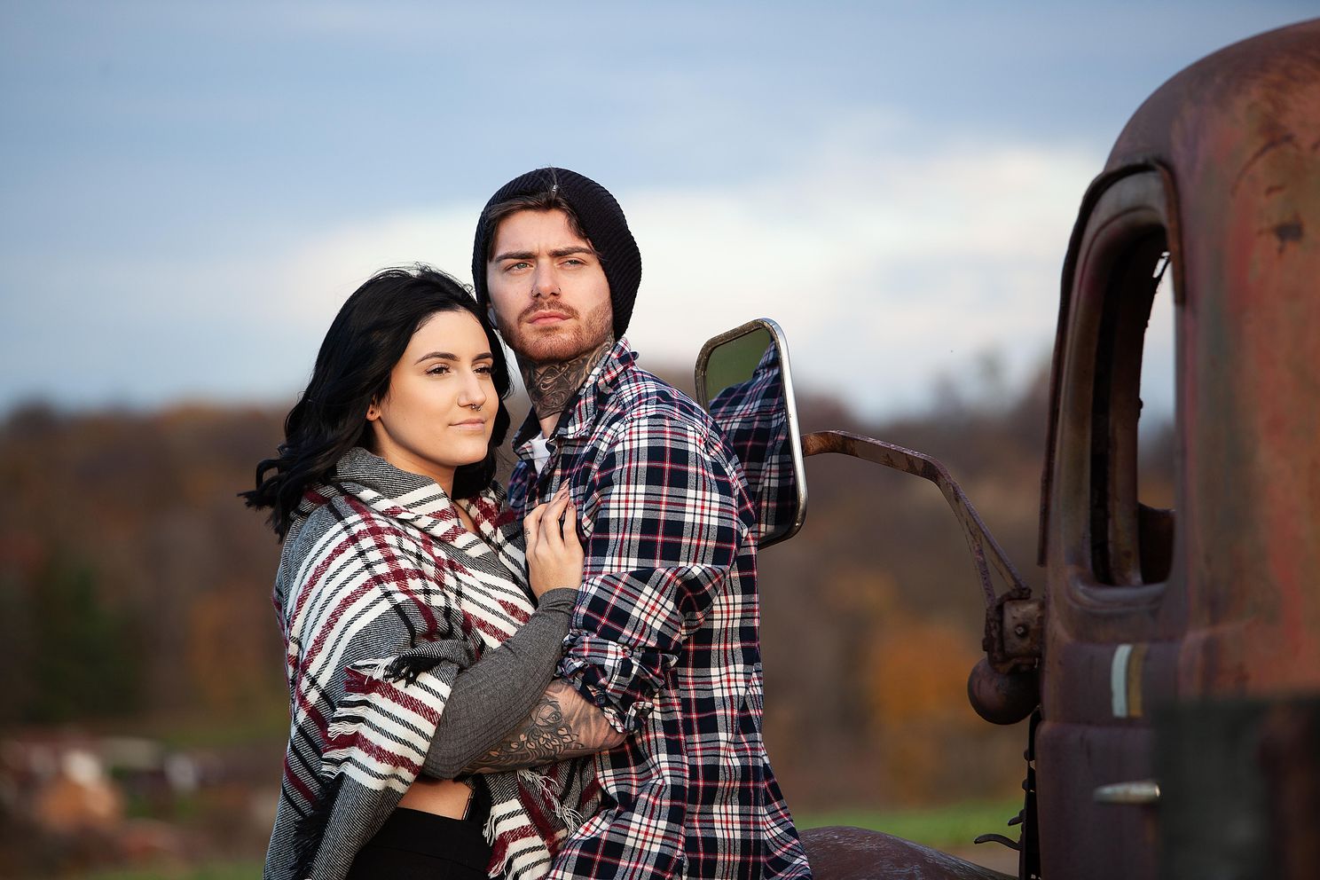 Fall engagement photo shoot 