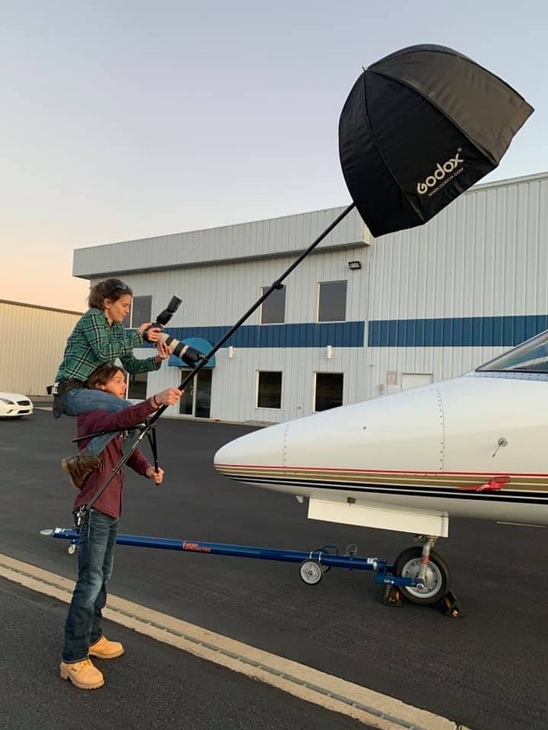 Behind the Scenes - Jake & Erika Hatfield airport session
