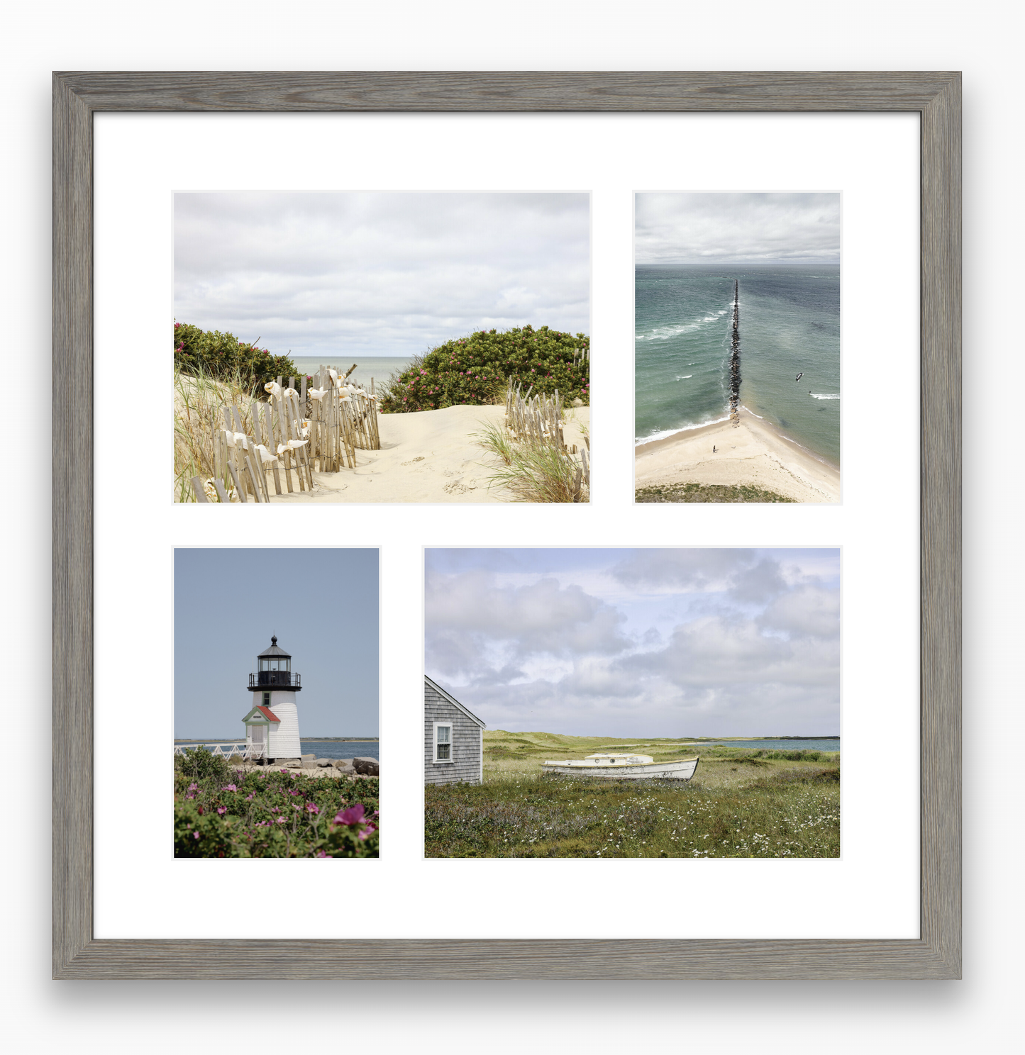 Framed photo collage gift idea of Nantucket