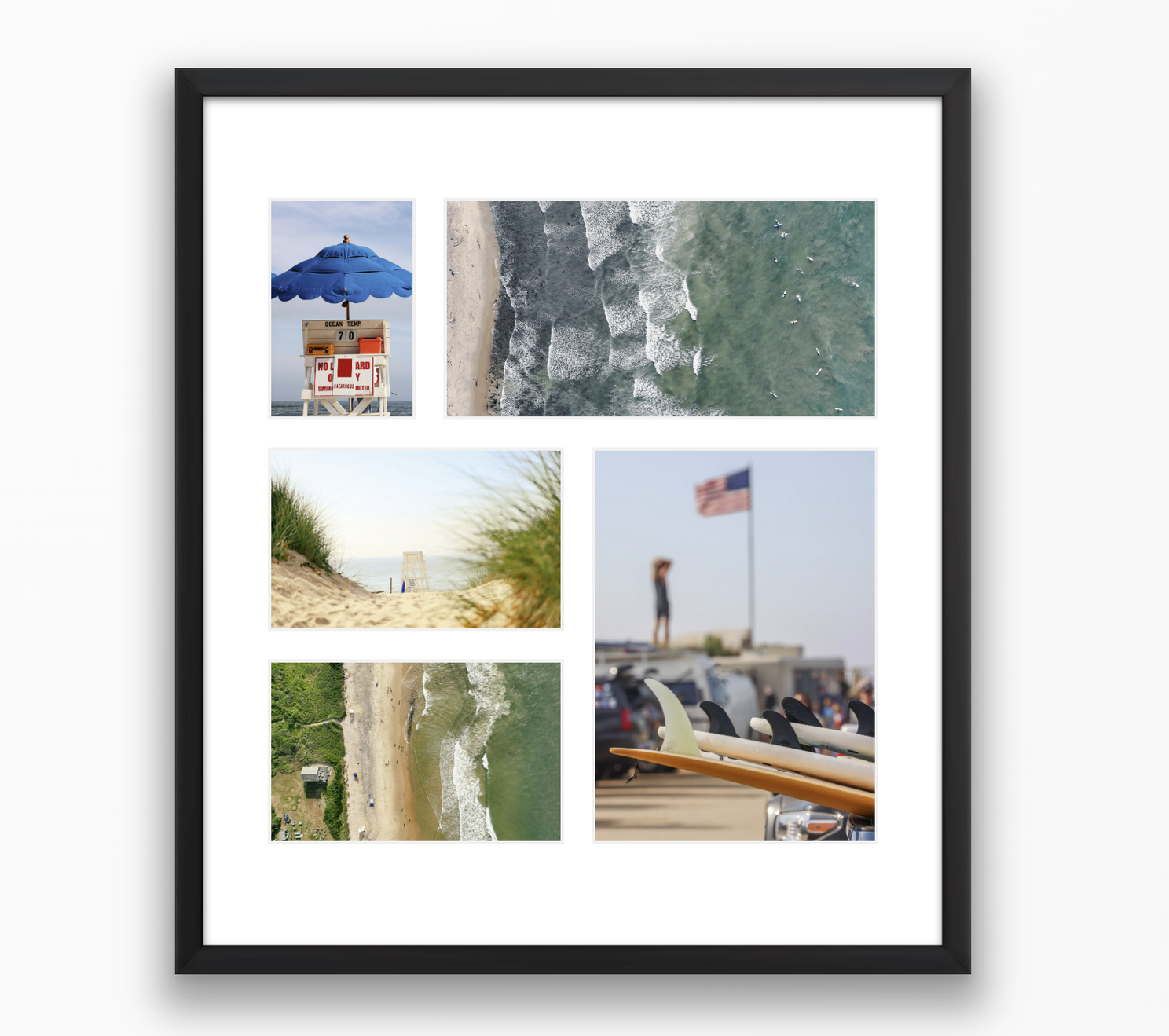 Photo collage of photos around The Hamptons