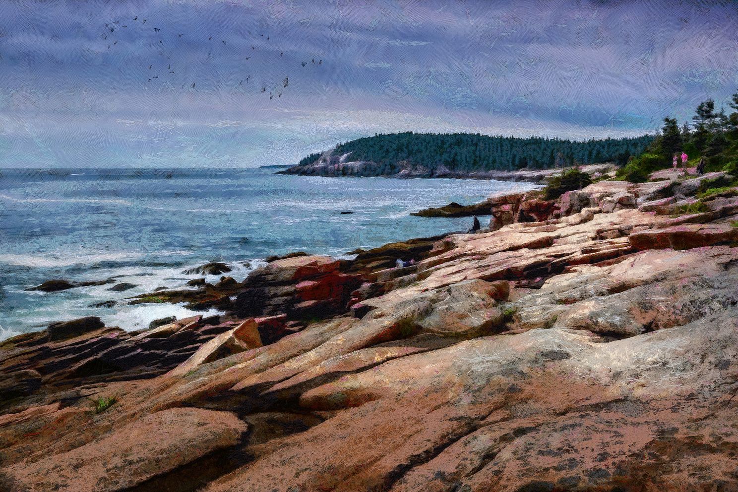 Acadia National Park Maine Photo Painting