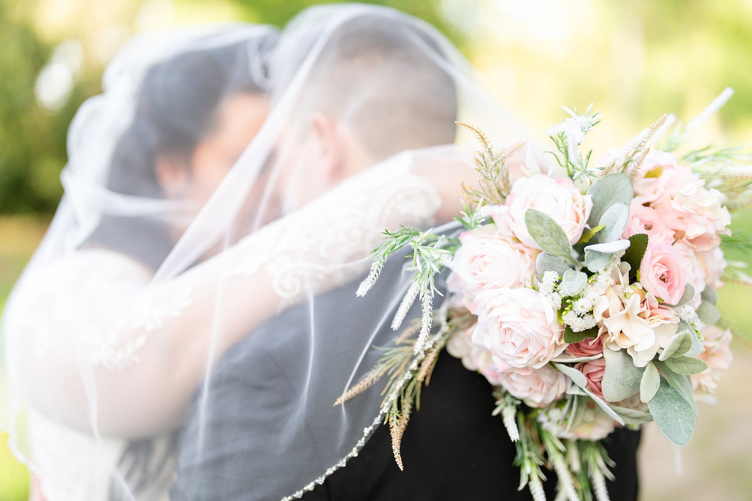 Marriage Couple under Veil