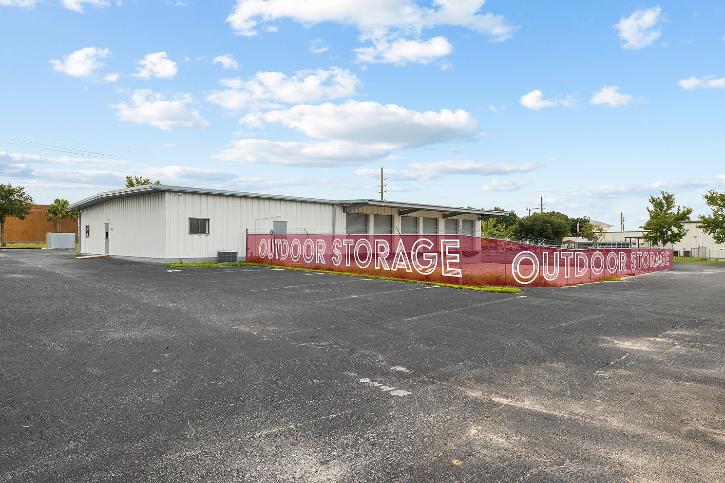 Commercial Real Estate - Exterior of industrial property storage area
