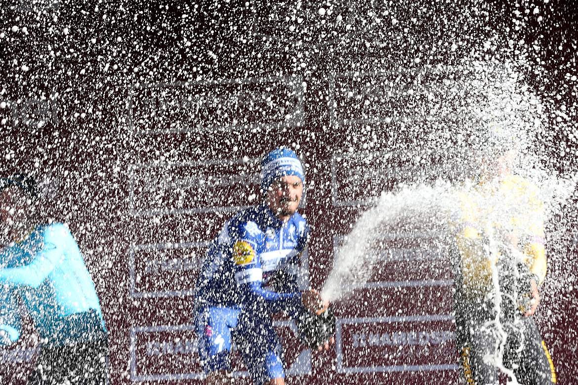 Strade Bianche   Winner Julian Alaphilippe DeceuninckQuickstep