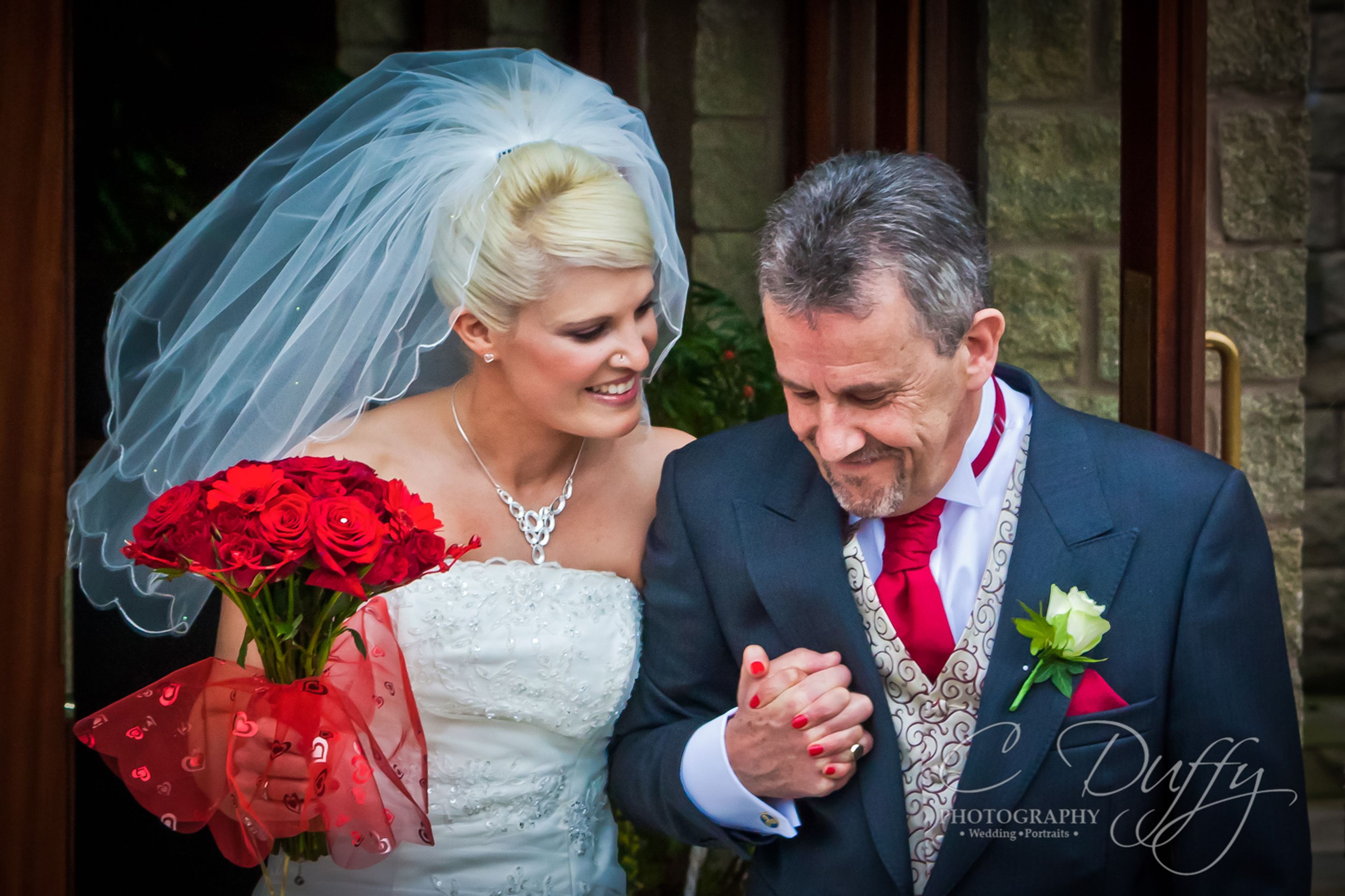 Bride and father natural moment  by Ferraris country  Wedding photographer