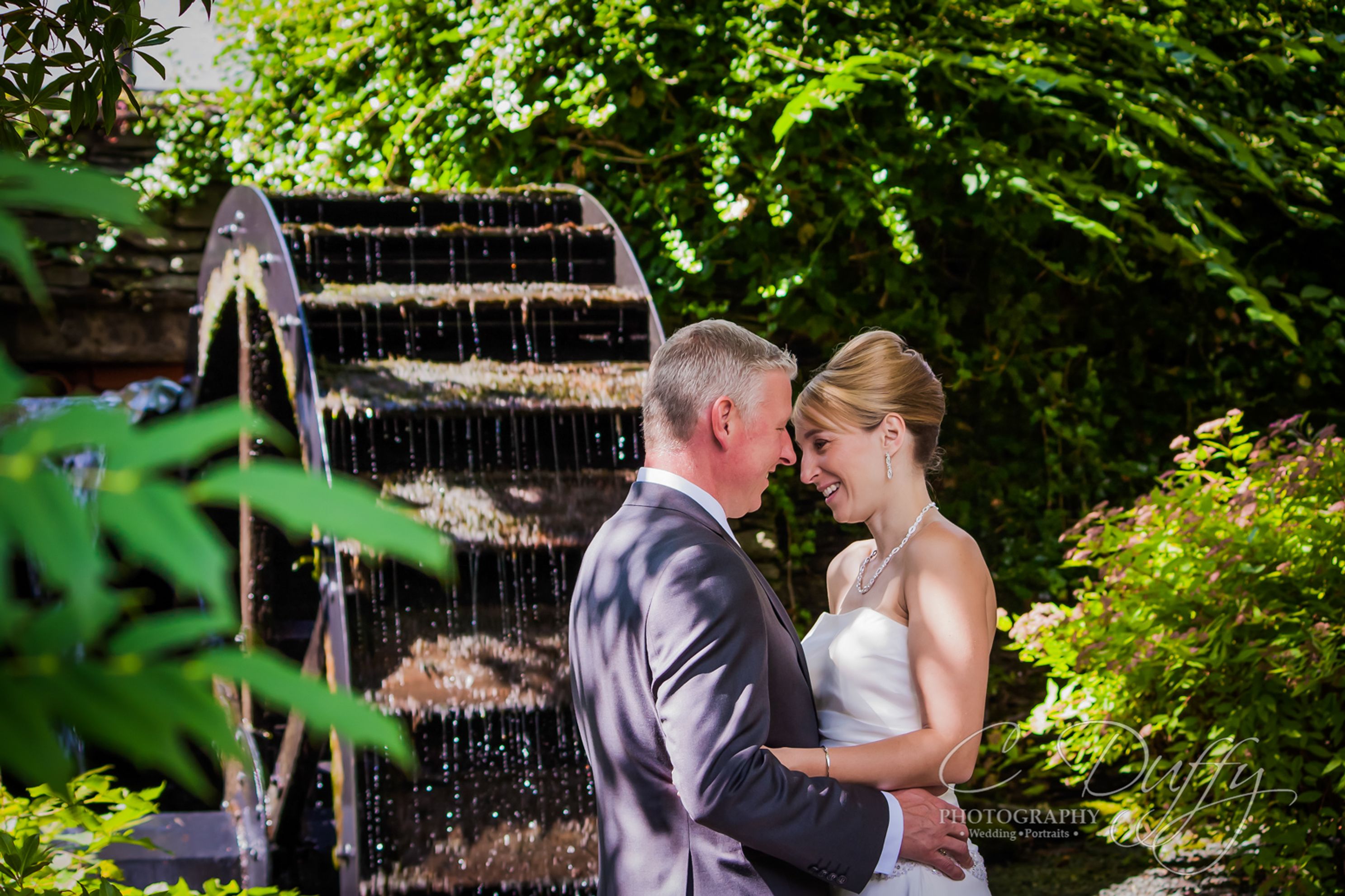 Beautiful bride and groom portrait captured by Lake District Wedding Photographer