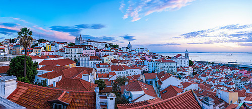 Alfama, Lisbon, Porugal. Ultra Hi Rez stitched image created from 80 frames on my Canon R5.